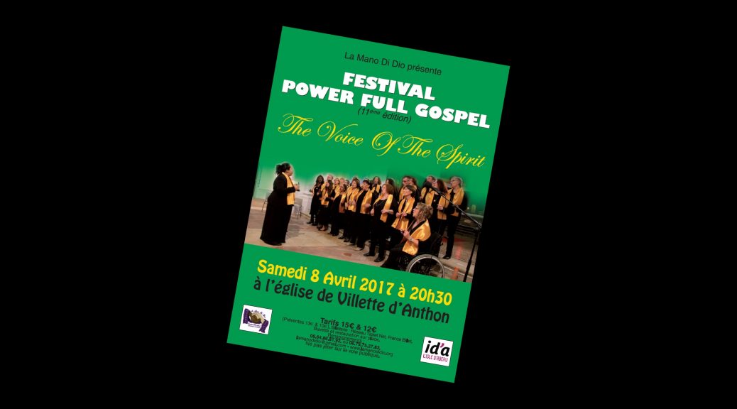Flyer concert du 08/04/2017 - Festival Power Full Gospel